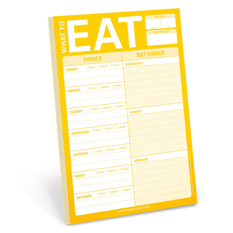 What to Eat Notepad