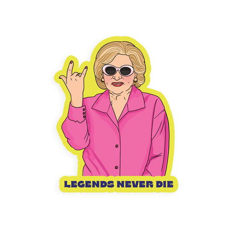 Betty White - Legends Never Die Sticker