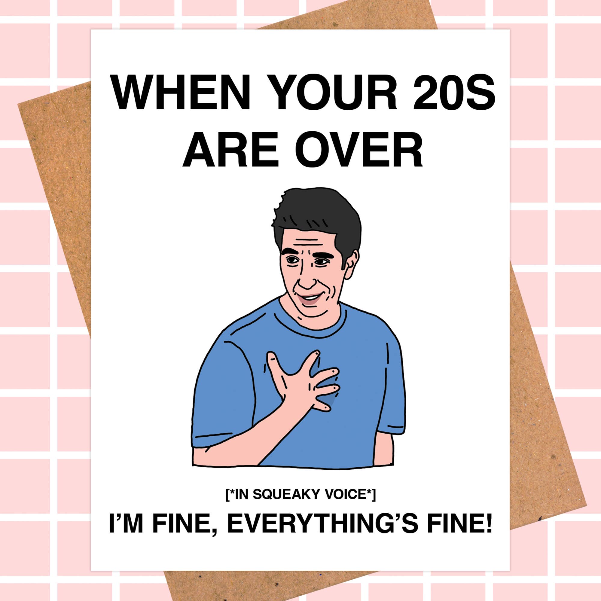 Ross Geller Friends 30th Birthday Card