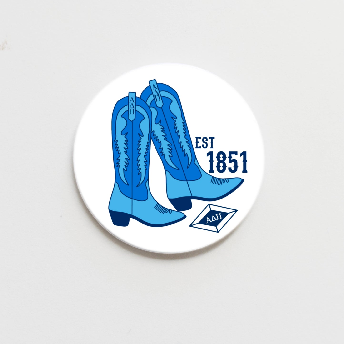 ADPi Boots Button
