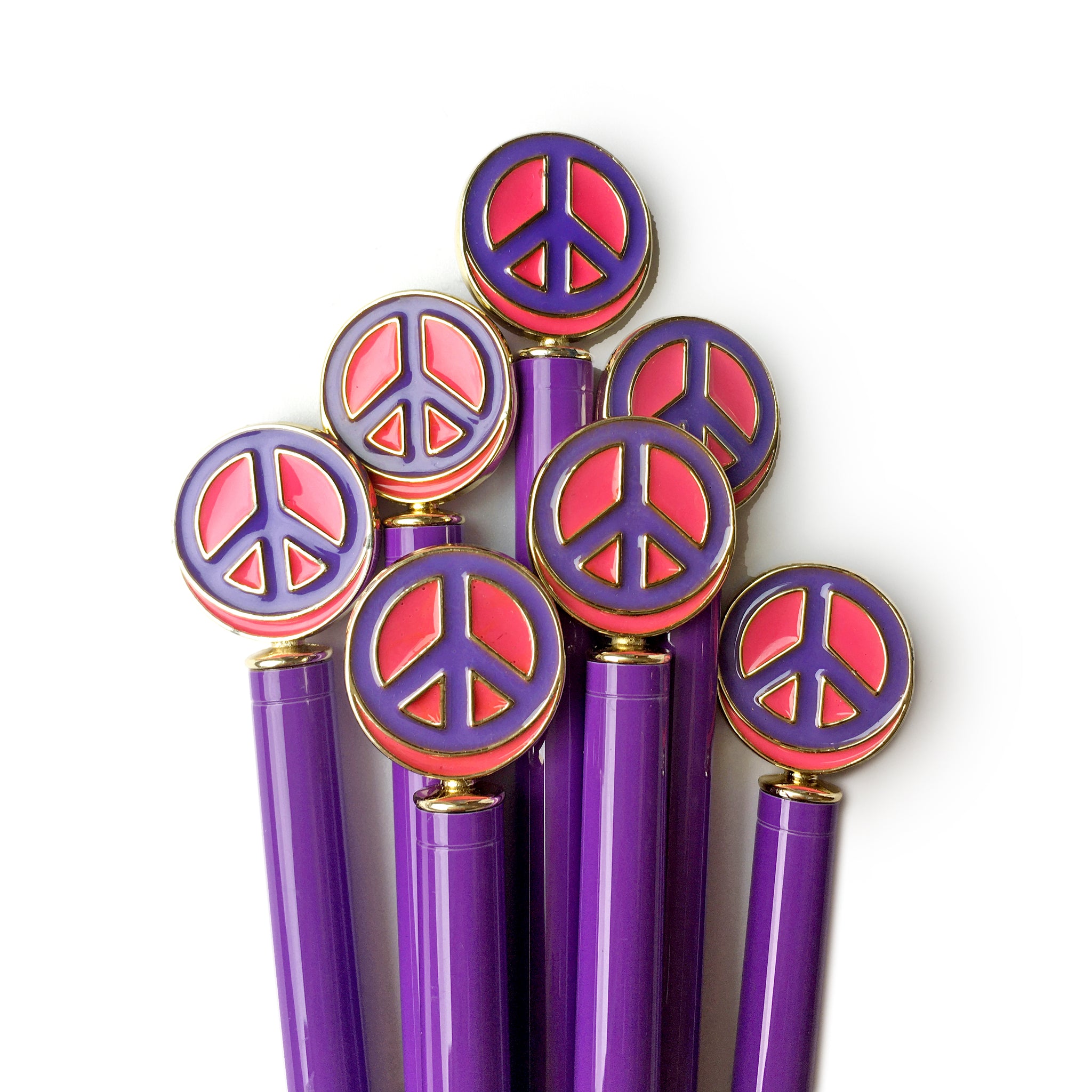 Enamel Peace Pen - Purple