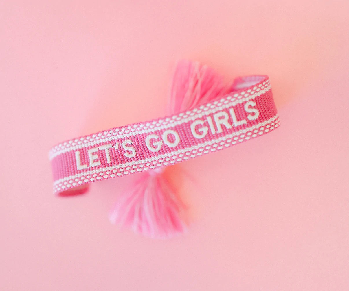 Let's Go Girls-TKC Embroidered Bracelets