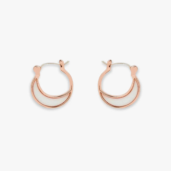 Pura Vida - Opal Crescent Hoop Earrings