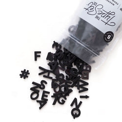Type Set Soft Magnetic Letters