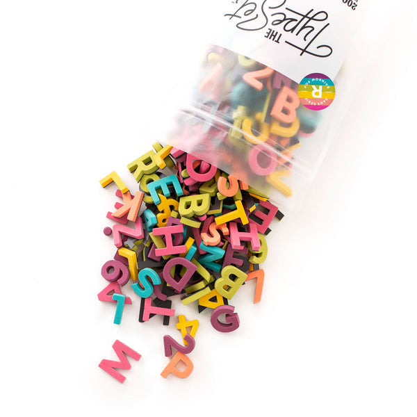 Type Set Soft Magnetic Letters