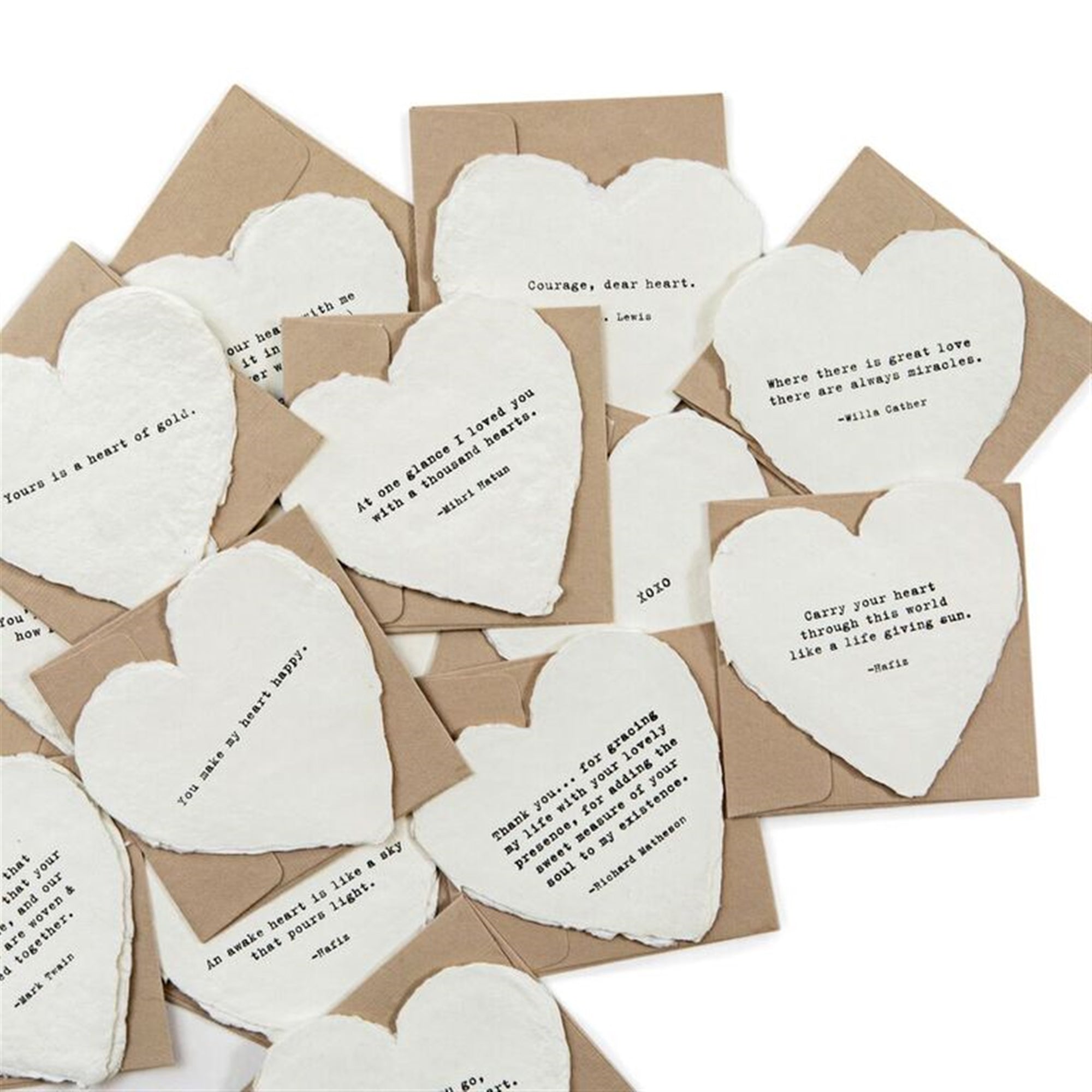 Heart Quote Cards